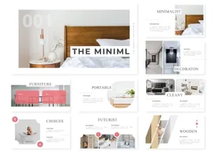 简约的极简主义高端ppt模板下载