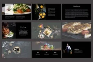 美食品牌介绍相关ppt模板