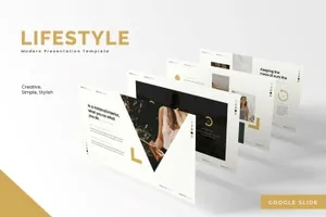 时尚高端简约google slides谷歌幻灯片演示模板