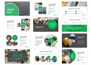 绿色大数据多功能商业计划书ppt模板下载