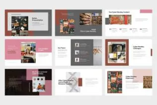 复古时尚的ppt模板下载