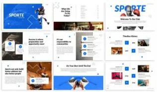 运动主题的ppt模板下载