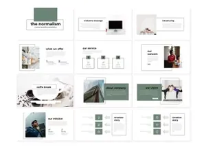 清新文艺范的标准化的优秀ppt模板下载