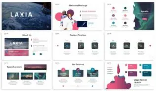 大胆留白的ppt模板下载