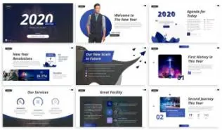 2020 工作会议ppt模板