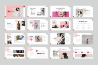 优雅时尚的极简主义PPT工作汇报模板下载