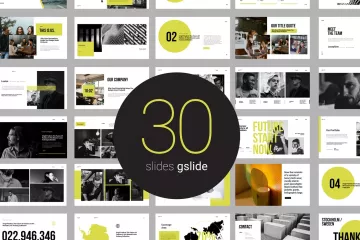 时尚高端简约个性配色Google Slides谷歌幻灯片演示模板