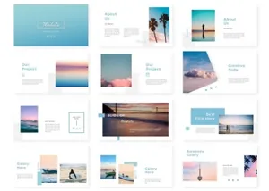 极简主义ppt模板下载