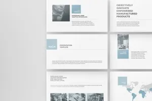 74极简主义商业计划书ppt模板 Naga – PowerPoint Template