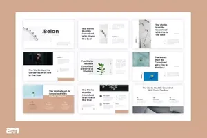 极简主义商业计划书ppt模板