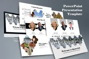 创意ppt模板下载 Quatrefoil PPT Template