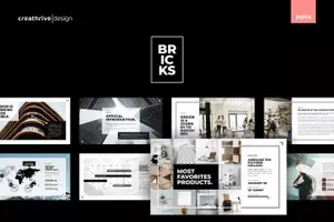 时尚高端专业的高品质优雅powerpoint幻灯片演示模板