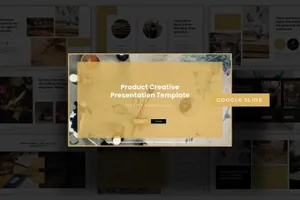 时尚高端简约好用的产品广告设计素材Google Slide谷歌幻灯片