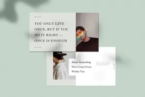 极简主义时尚ppt模板下载