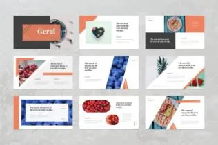 餐厅必备甜品美食类ppt模板