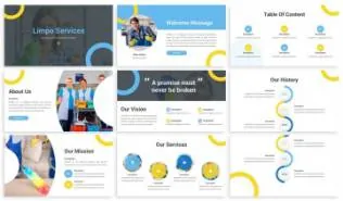 清洁服务ppt模板下载