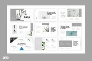 设计感强的极简主义ppt模板下载