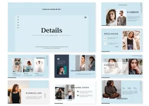 时尚极简主义ppt模板下载