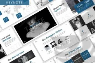 高端专业简约商业商务keynote幻灯片演示模板