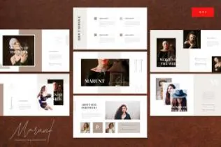 时尚高端简约奢华欧式powerpoint幻灯片演示模板