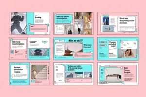 具有专业超现代和独特设计风格的ppt模板下载