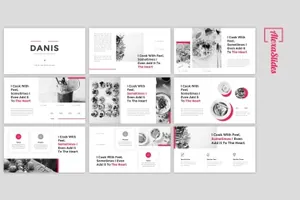 高端美食类ppt模板