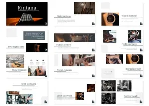 干净极简主义ppt模板下载