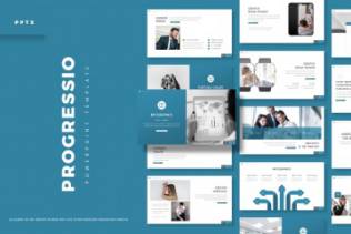 时尚高端简约清新商业商务大数据powerpoint幻灯片演示模板