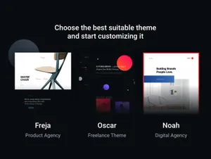 时尚高端创意多用途的投资组合网站设计模板UI KITS