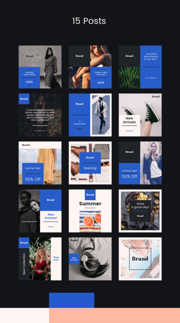 高端时尚banner社交媒体设计模板Banner socia