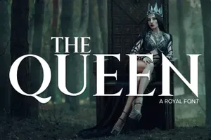 一款美丽权威皇家英文字体The Queen 精选字体