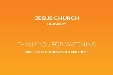 非营利机构基督教教堂官网设计PSD模板 JESUS CHUR