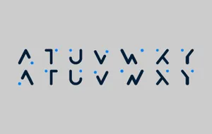 创意特殊圆角英文字体Alexana Free Font