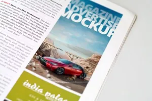 杂志广告设计印刷效果图样机模板v2 Magazine Advert Mockups