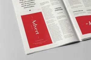 报纸广告印刷效果图样机模板 Newspaper Adverts Mock-up