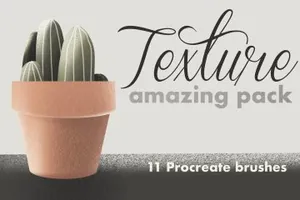 独特纹理Procreate笔刷 11 Texture brushes for P