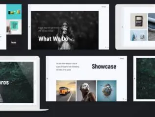 多功能时尚创意设计艺术展示主题演讲PPT幻灯片演示文稿FABROS Creative Presentation