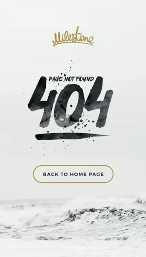 简约时尚404错误页面PC端手机端PSD