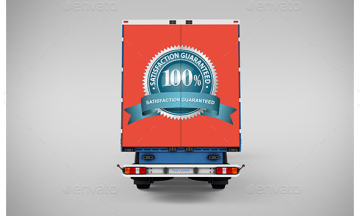 卡车车身广告贴图模版 Billboard and Truck Mock-Up ＃5310583