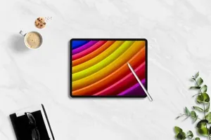 6黑色外观平板电脑屏幕演示样机模板 Tablet Mockups