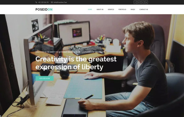 多用途的时尚高端简约网站设计模板