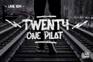 粗体画刷风格英文字体Black Animal Typeface