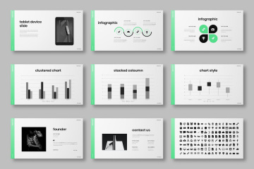 时尚高端商业商务质感powerpoint幻灯片演示模板