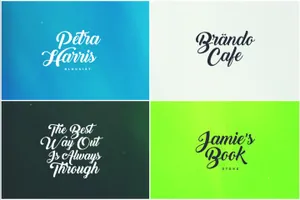 Font脚本和手写英文字体Back to Black - Free Script  Calligraphy