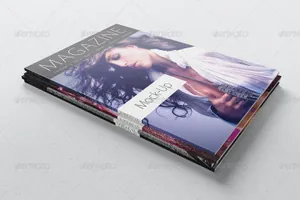 时尚杂志模型PSD贴图模板Photorealistic A5/A4 Magazine Mock-up | Magazines