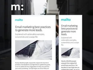 12个简单时尚的电子邮件PSDMailto Email Te