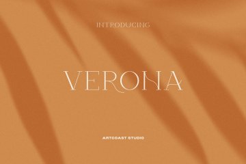 极简主义奢侈品牌婚礼现代衬线英文字体 Verona - Elegant Display Serif