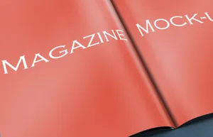 书籍杂志模型PSD贴图模板Magazine Mock-up
