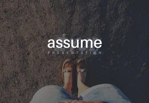 干净时尚的多用途餐饮美食商业主题演讲ppt模板Assume Presentation