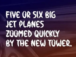 一款全新时尚适合印刷的毛边英文字体Darkling